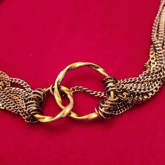 Lia Sophia Gold And Silver Two Tone Chain Necklace - Picture 2 of 3